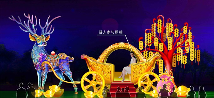 南京燈會訂做廠商解釋花車表演_春節花燈生產廠家